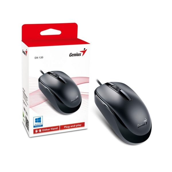 Mouse Genius DX-120 USB Alambrico Negro