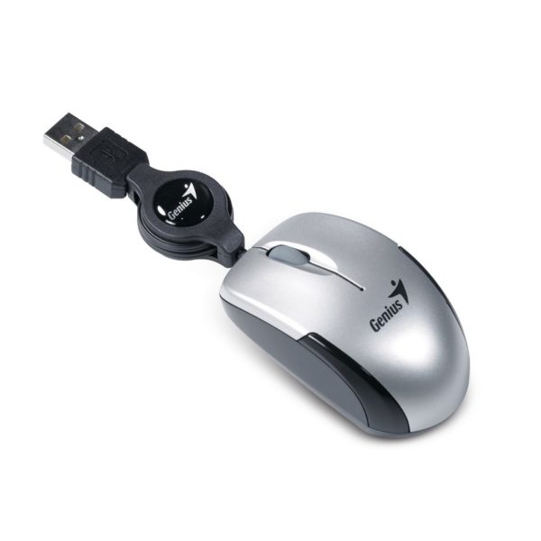 MOUSE GENIUS MICRO TR USB SILVER RETRACTIL