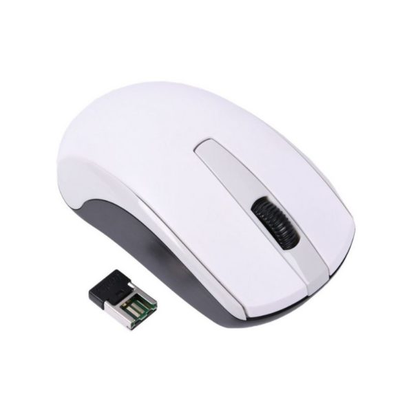 Mouse inalámbrico recargable Genius ECO-8100 blanco