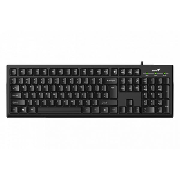 Teclado Genius Smart KB-100 USB Negro Resistente a Liquidos