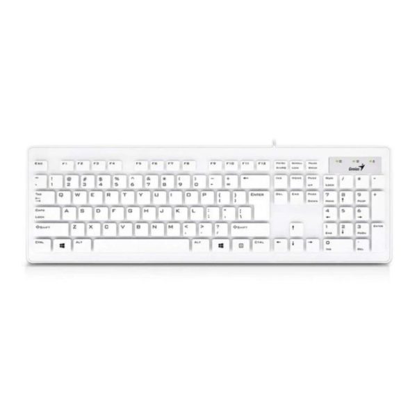 Teclado Genius Slimstar 230 Blanco Alámbrico