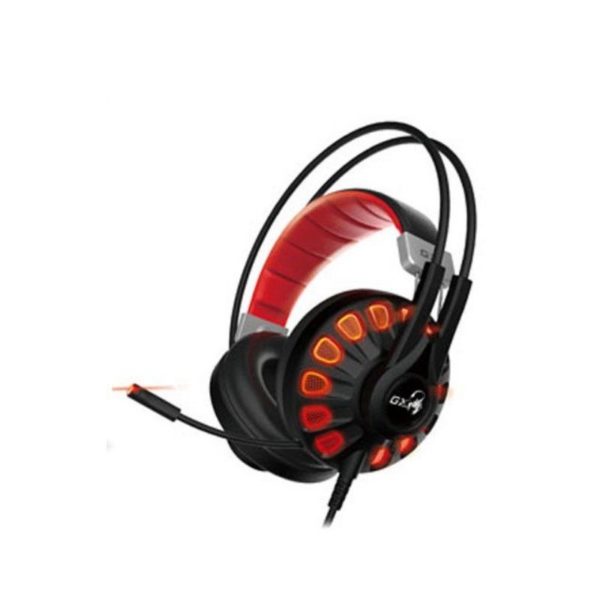 Audífono Diadema Gamer Genius HS-G680 USB Negro/Rojo