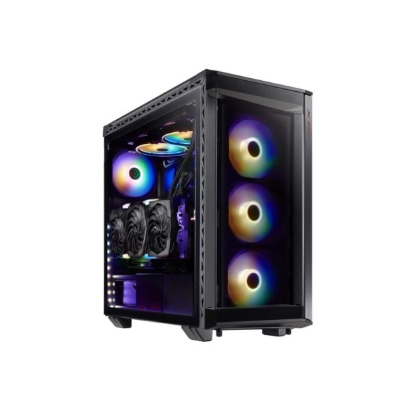 Chasis gamer XPG by ADATA BATTLECRUISER Negro / Vidrio templado X4 / 4 Fan cooler ARGB