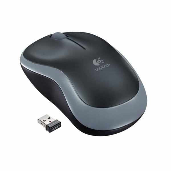 MOUSE M185 Logitech Inalámbrico Receptor USB Compatible Win-Mac Duración Batería Hasta 12 Meses Garantía 3Años-NEGRO