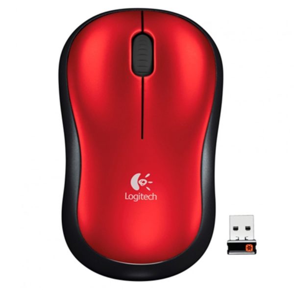 Mouse optico inalambrico M185 – Rojo