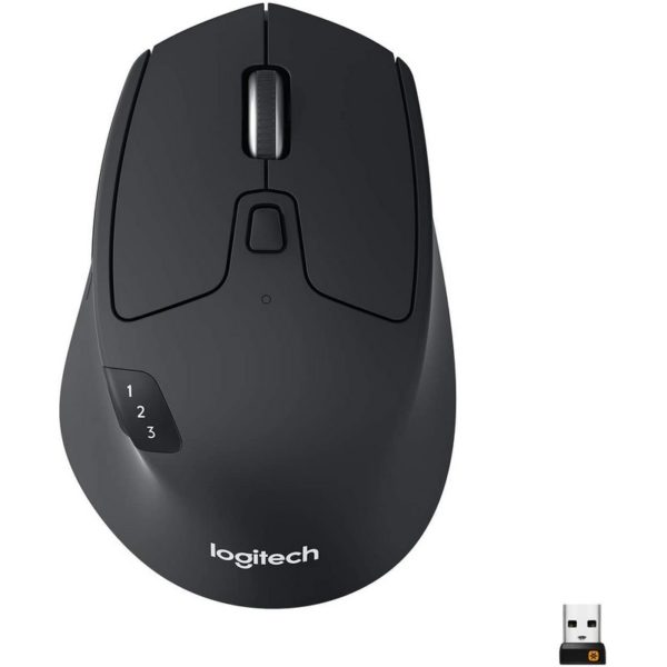 Mouse inalámbrico Logitech Triathlon M720 negro