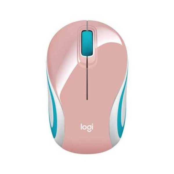 Mini Mouse M187 Logitech Inalámbrico Receptor Usb Rosado