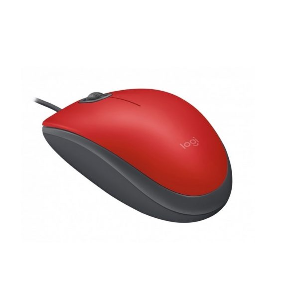 MOUSE M110 Logitech Alámbrico USB En Blíster Compatible Win-Mac Clic Silencioso Garantía 3Años-ROJO