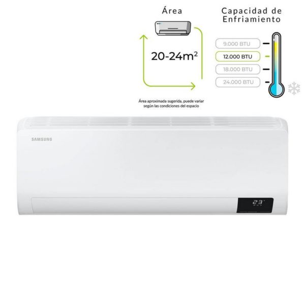 Aire Acondicionado Samsung Mini Split compresor inverter 12.000 Btu/h 220V Premium Advance