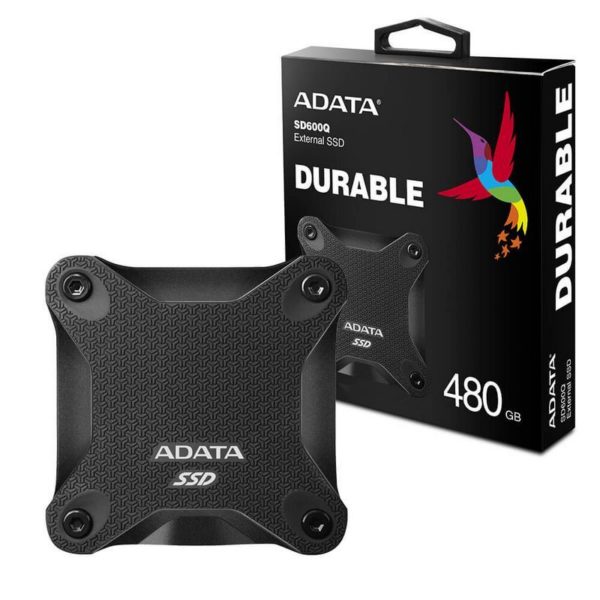 SSD EXTERNO ADATA 480GB ANTIGOLPES SD600 480GB NEGRO