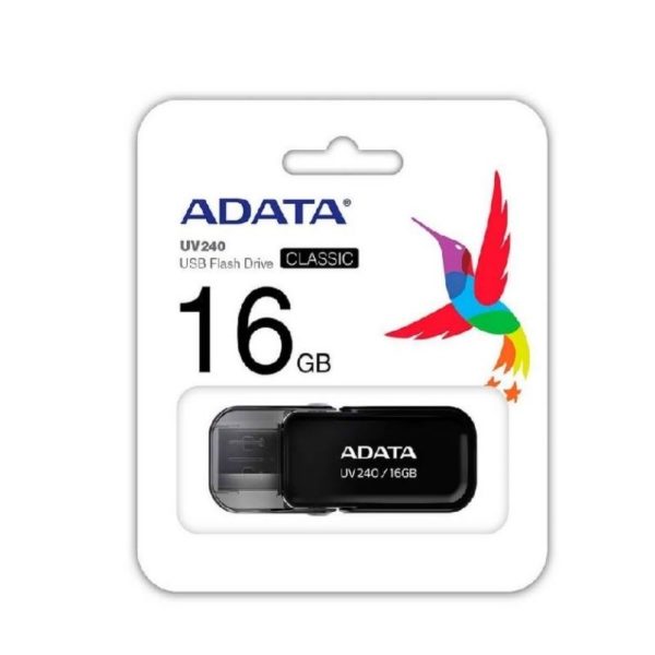 Memoria USB ADATA UV240 16GB  USB 2.0 Negro