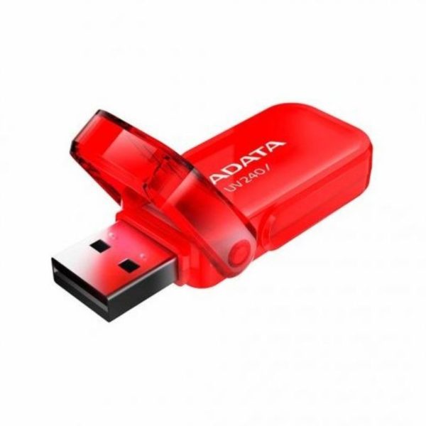 Memoria USB Adata UV240, 16GB, USB 2.0, Rojo