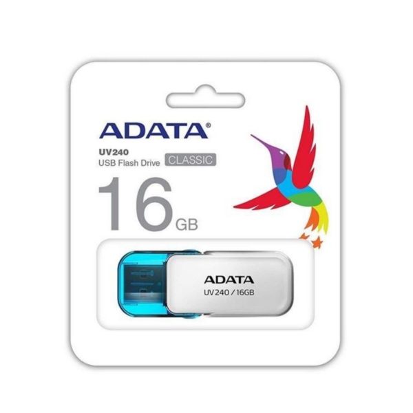 Memoria USB 2.0 Adata UV240-16GB-Blanco/Azul