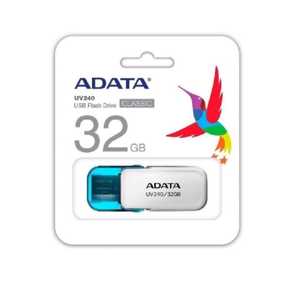 MEMORIA ADATA USB 2.0 UV240 ESCUALIZABLE 32GB BLANCA