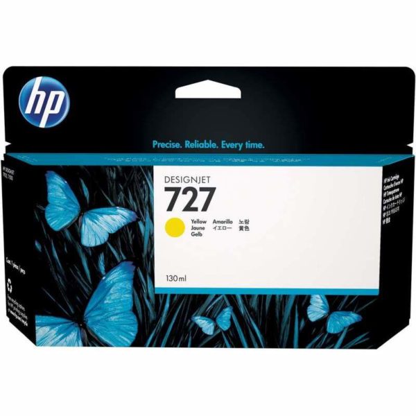 Cartucho de tinta HP 727 DesignJet amarillo de 130 ml 