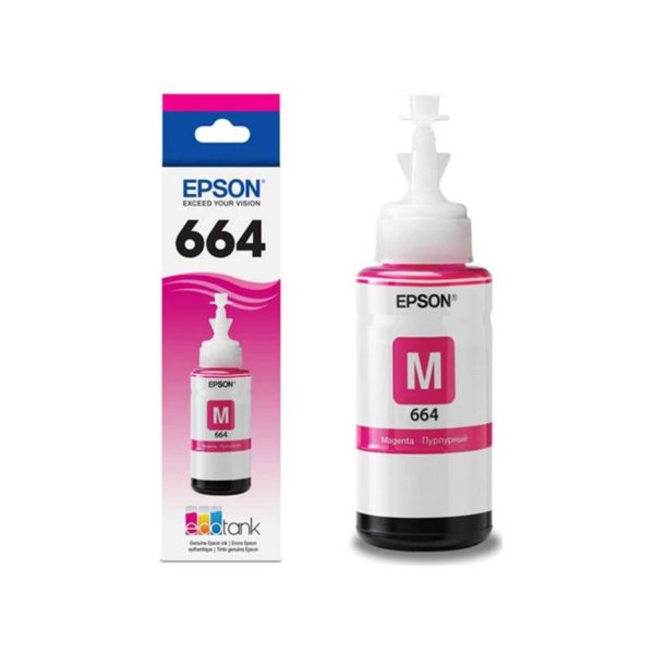 Botella Epson T664320 – Magenta IMPRESORA EPSON L200/210/350/355/555 (7.500 paginas)