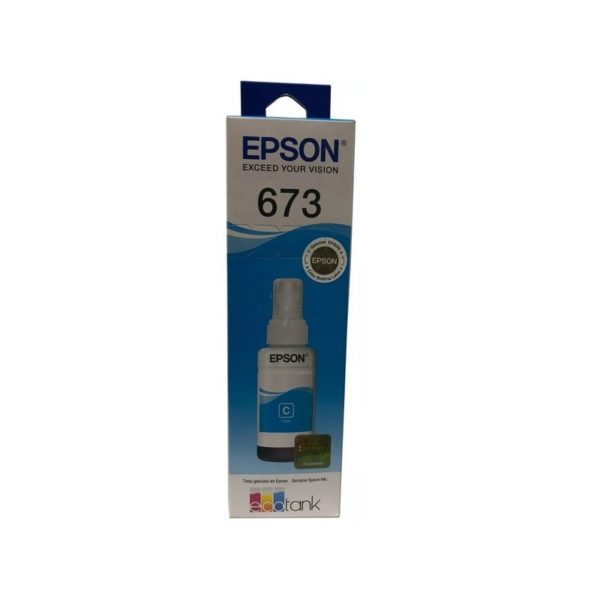 Botella Epson T673220-AL – ECOTANK Cyan L800/L805 (1800 fotos 10 x 15 cm)