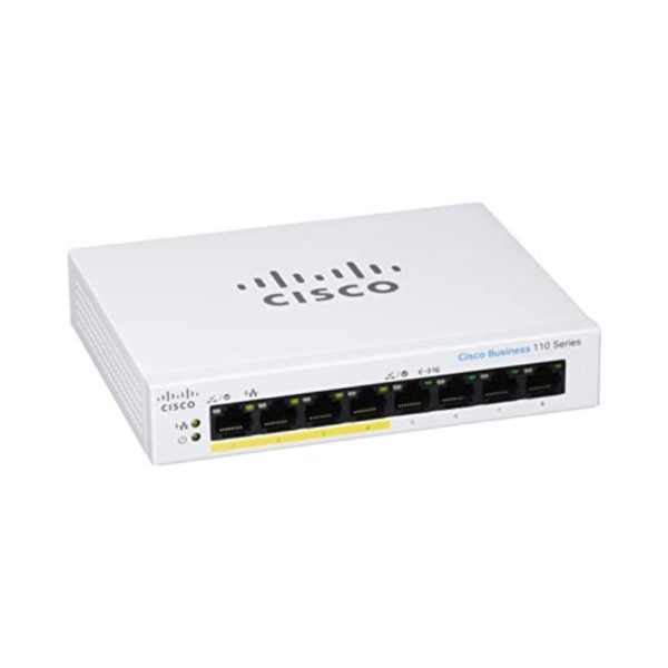 Switche Cisco CBS110 Unmanaged 8-port GE, Partial PoE, Desktop, Ext PS