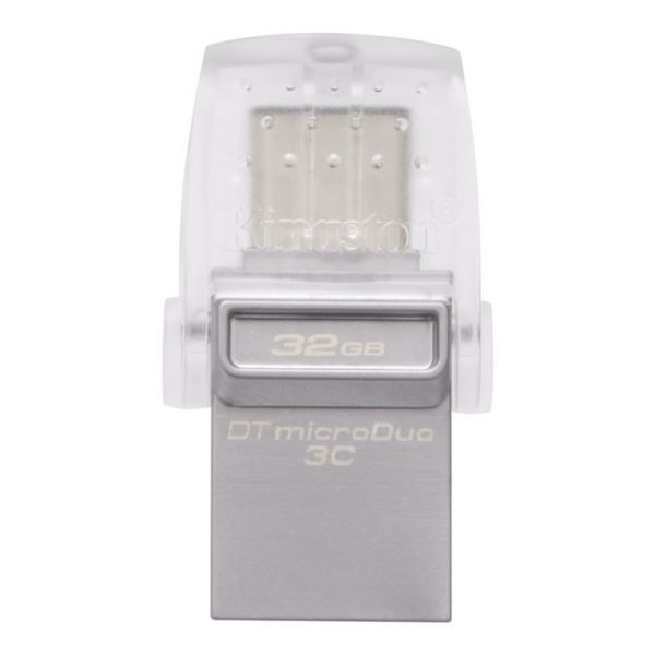 Memoria USB Kingston DataTraveler microDuo 3C  32GB 3.1 Gen 1 plateado