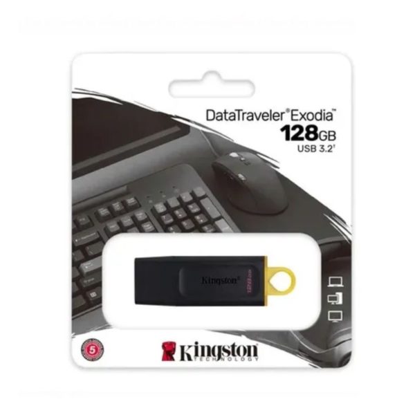 Usb kingston 128GB 3.2 Gen1 DataTraveler Exodia (Black + Yellow)