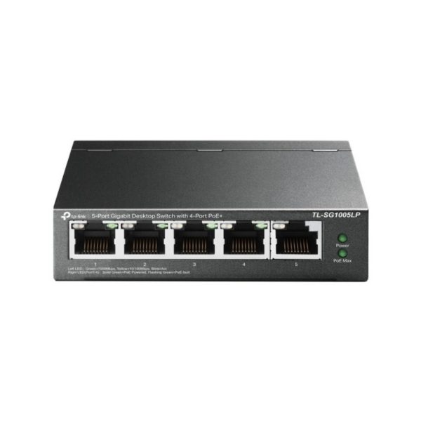 Switch TPLINK PoE de escritorio de 5 puertos