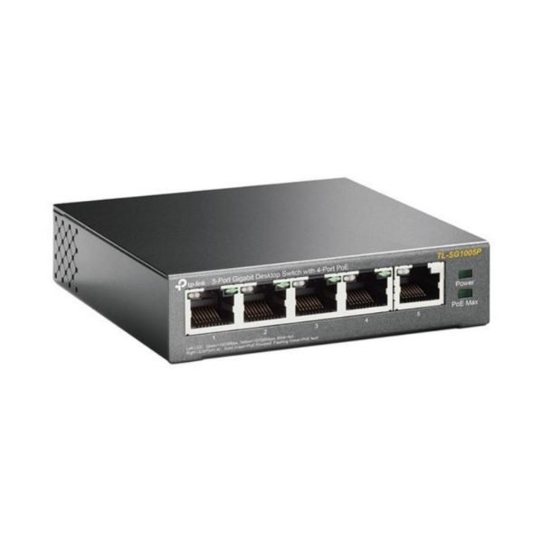 Switch TPLINK poE de escritorio Gigabit de 5 puertos