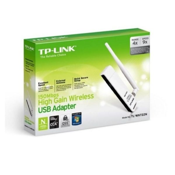 Adaptador de Red TPLINK USB N150Mbps