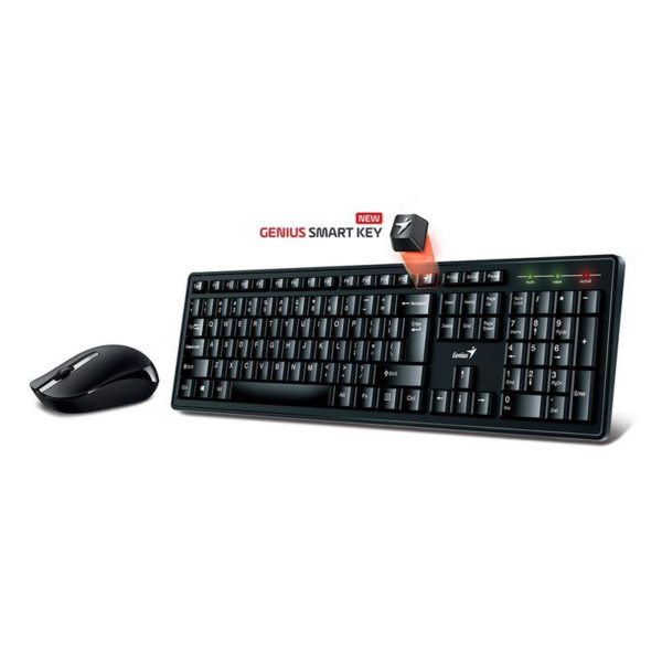 Combo Teclado + Mouse Genius Km-8200 Inalambrico Negro