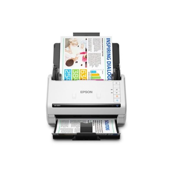 Escáner Epson WorkForce DS-530 II vertical en color dúplex de una sola pasada con alimentación de hojas