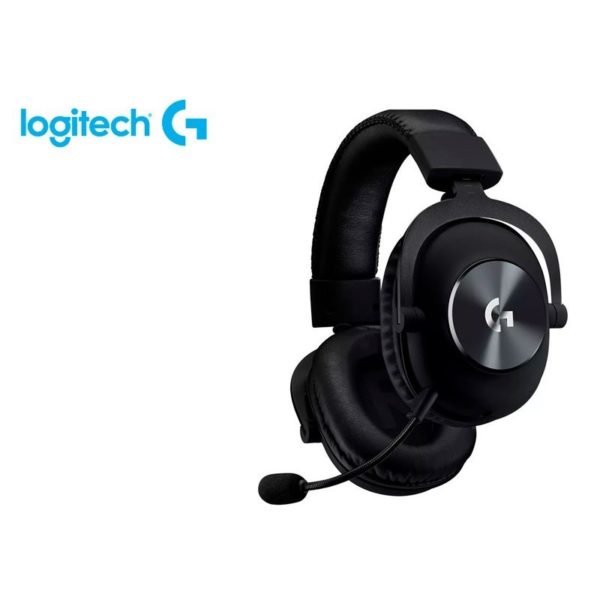 DIADEMA PRO X Logitech Gaming Alámbrico Plug3.5mm/USB Multiplataforma Sonido Digital Micrófono Extraíble Cable 2Metros Transductores PRO-G Aislamiento de Ruido Garantía 2Años-NEGRO