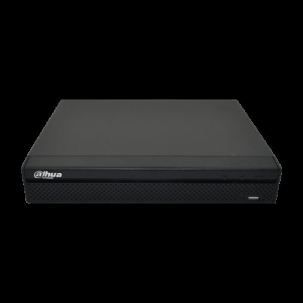 Grabador Dahua NVR, 4 Canales, hasta 8MP, 80 Mbps, H265+/H264+, 1HDD (Maximo 8TB, Disco duro no cincluido), 4 canales POE.