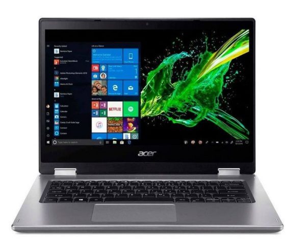 Portatil Acer Spin SP314-54N-344F FHD Ci3 1005G1 14 4GB/256SSD/Incluye Lapiz/ Windows 10 home color Silver