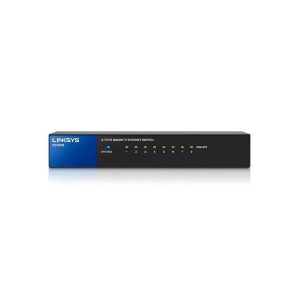 Switch Linksys Gigabit Ethernet Plug and Play 8-Port