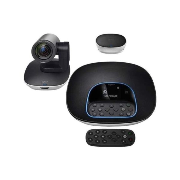 CAMARA CONFERENCE GROUP Logitech Corporativo 1080 HD y Zoom 10X Compatible Win-Mac Tecnología RightSense Control Garantía 2Años-NEGRO