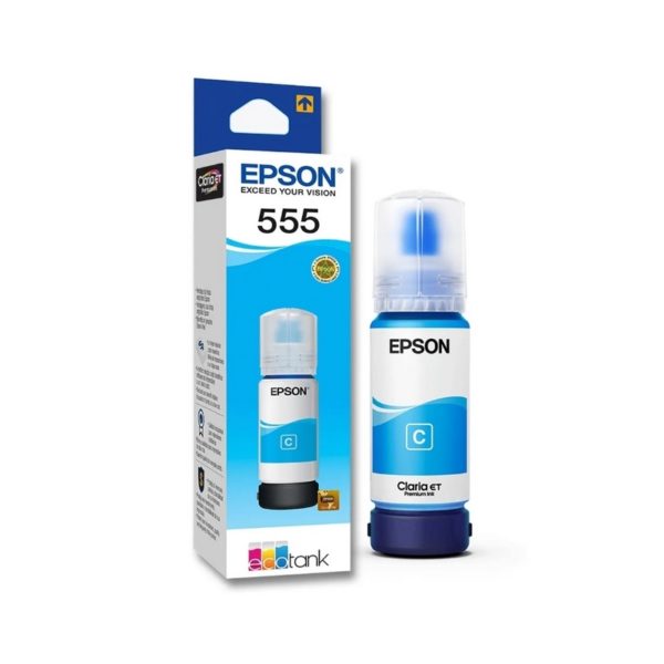 Botella Epson T555220-AL Cyan, 70 ml L8180 (6.200 paginas)