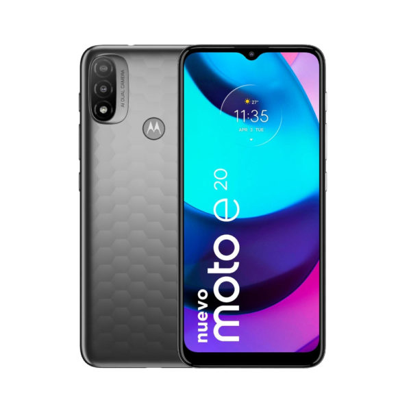 Celular Motorola E20 Gris ROM 32GB RAM 2GB