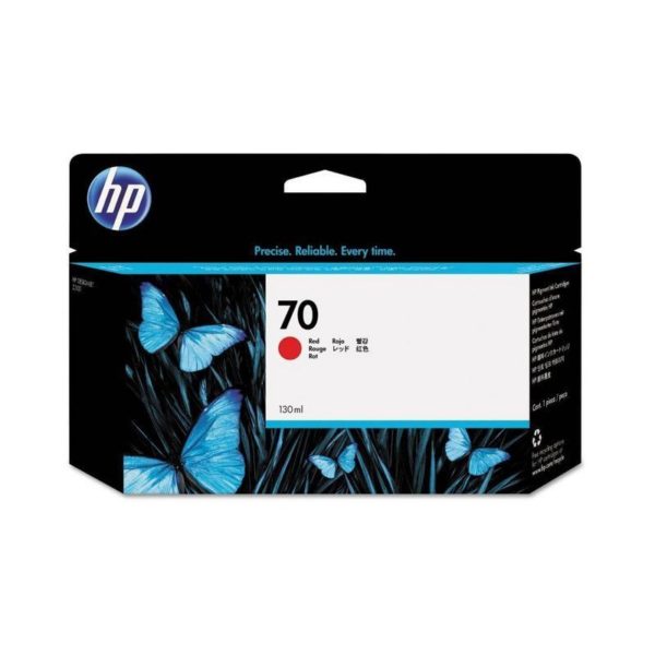 Cartucho Original de Tinta HP 70 Designjet Rojo de 130 ml.