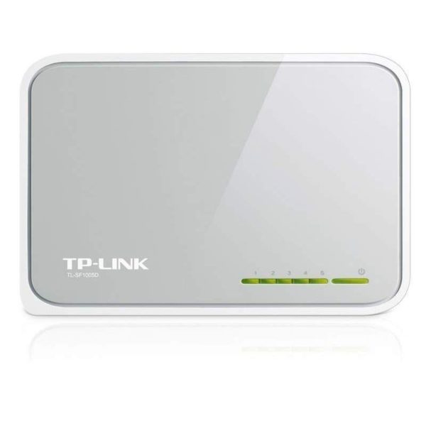 Switch TP-LINK  NO administrable 5 puertos RJ4510/100Mbps Auto-Negociación los, compatible con Auto