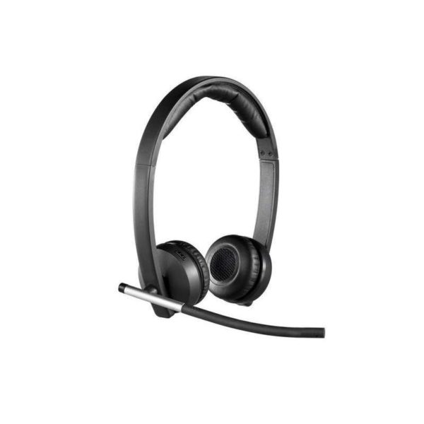 DIADEMA H820e STEREO Logitech Corporativo Biaural Inalámbrico Receptor USB Compatible Win-Mac Micrófono Suspensión Ruido Controles Integrados Alcance 100Metros Garantía 2Años-NEGRO