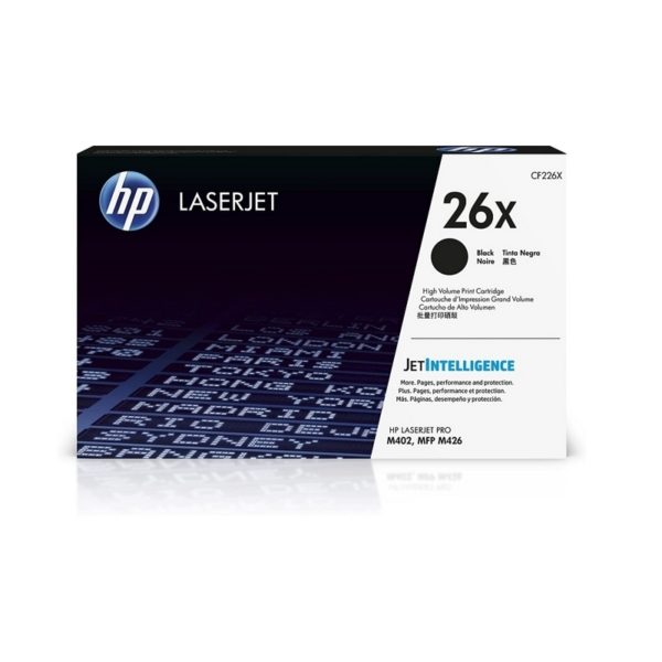 Cartucho de Tóner HP 26X Negro Alto Rendimiento LaserJet Original