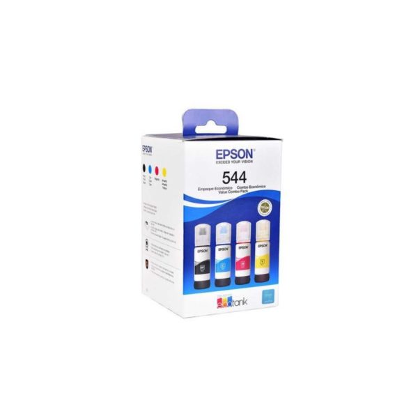 Botella Epson T544520-4P – Multipack Set 4 botellas negra, cyan, magenta y yellow IMPRESORA L3110/L3150- cyan Ink (7.500 paginas)