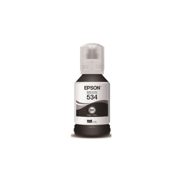 Botella Epson T534120-AL negra pigmentada – Nueva Serie M (M1120 – M2170 – M3170)(11,000 paginas)