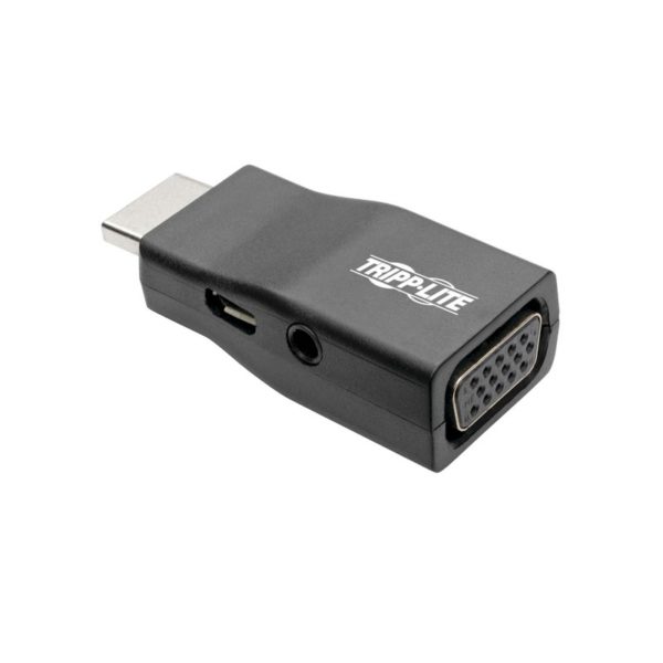 Compacto Convertidor Adaptador de Video HDMI a VGA con Audio (M/H)