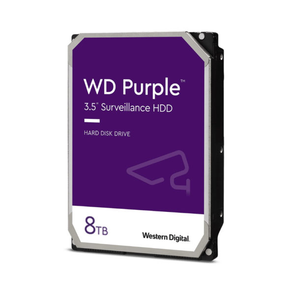 Disco Duro Western Digital PURPLE 8TB 7200RPM SATA 6Gbs Cache 256 MB 3,5in videovigilancia trabajo 24/7